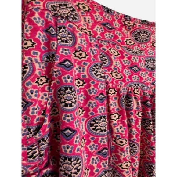 NWT Raga Boho Shorts The Sangria Pink & Purple Floral Lightweight Size Sm Boho - Picture 5 of 12